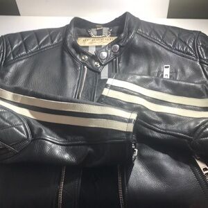 Burberry Black Bomber Jacket with Quilted Details size 52EU / 42US